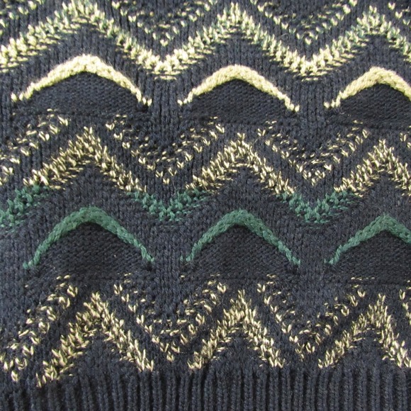 VTG Jantzen Sweater Vest XL Blue Button Up 3D Knit‎ Grandpa Dad Academia Preppy - Picture 5 of 10